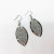 PU glitter drop earrings with European and American style glitter and pop glitter leather drop earrings