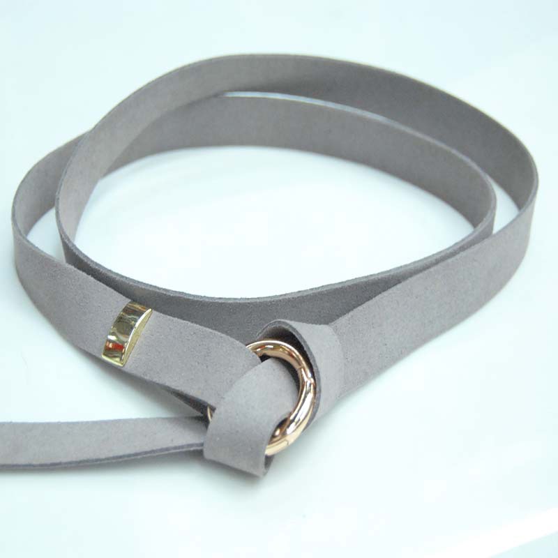 软飘带优雅女式打结腰带 时尚韩国绒皮带腰带工厂现货腰带