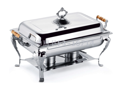 Stainless Steel Square Tiger Foot Dining Stove Restaurant Hotel Buffet Stove with Electric Heating Alcohol Dining Stove Buffet Stove