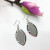 PU glitter drop earrings with European and American style glitter and pop glitter leather drop earrings