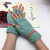 Autumn and winter candy color knitting touch screen printing finger gloves manufacturers direct marketing