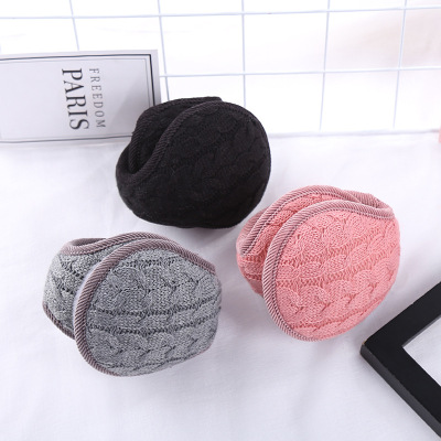 The Popular new warm during winter ear cover men 's wool can fold the ear cover after wearing plush ear cover ear covering wholesale