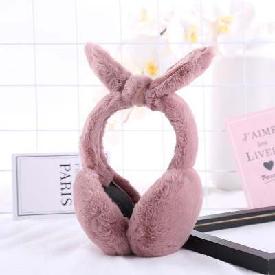 Korean version of lovely warm ear cover lady winter ear bag warm ear cover ear cover rabbit ear