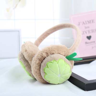 2018 new customized memory winter warm ear cover fruit lovely windproof warm ear cover manufacturers can customize