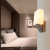 Sweet and modern simple headlamp bedroom balcony staircase corridor lamp creative personality glass E27 wall lamp