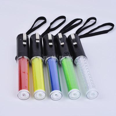 26cm traffic baton concert fluorescent bar magnet hook lighting LED warning light evacuation