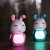 New super rabbit humidifier USB desktop car seven color night light mini humidifier