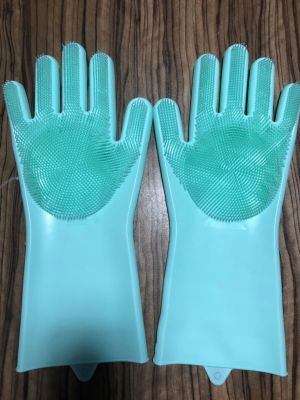 Silica gel washing gloves silica gel household cleaner washing gloves