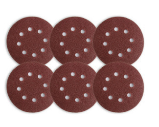 5 inch 8 hole manufacturer direct-sales disc sandpaper gas grinding flocking sandpaper disc self-adhesive sandpaper disc