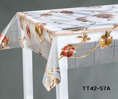 Table cover with water, oil, iron and wash PVC tablecloth and tablecloth