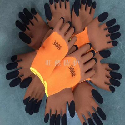 Woollen loop gloves foam gloves industrial gloves labor protection gloves