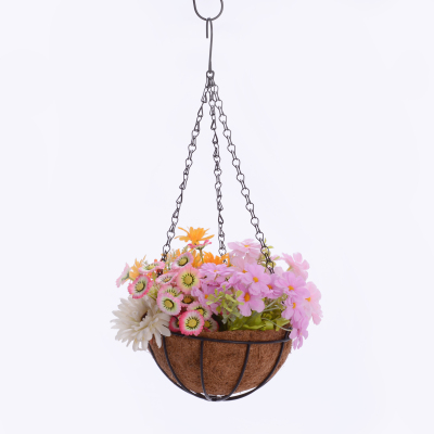 Flower pot hanging air permeable palm cushion flower pot hanging chain hanging basket