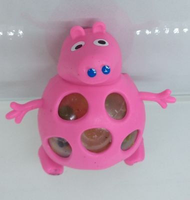 Manufacturers direct peppa pig grape ball bubble big bead pressure ball pinched toy