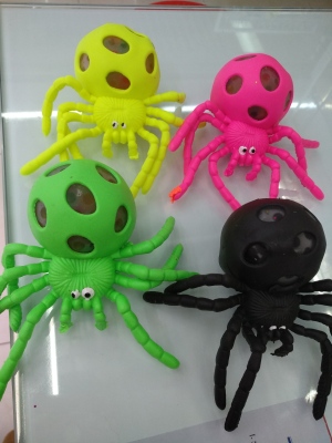 Creative pranks vent small toy spider grape ball pressure release ball wholesale