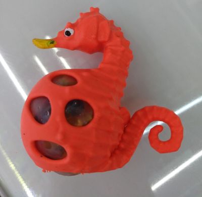 Hot selling new unique toys seahorse beads grape ball squeeze pinched happy adult release pressure release grape ball