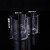 Supply new plastic transparent storage box popular daily necessities double cup makeup box