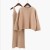 Loose sweater set women's fashion two-piece dress skirt pure color package hip pullover sweater sweater