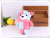 Cartoon toy with color bear key bag and tie piece wedding ceremony throw cloth doll doll small doll plush toy