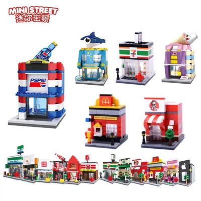 Factory Wholesale City Scene Series Assembling Building Blocks Creative Assembling Children's Educational Toys