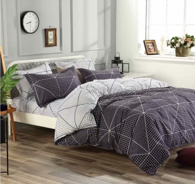 Plain black and white geometric figure suite bed sheet bed cover pillow cover bedding four pieces