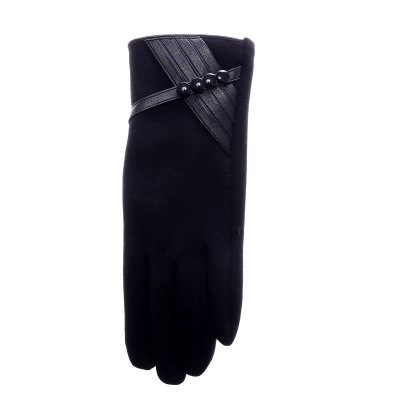 Women's single new autumn and winter not down Women's single gloves fashion simple points to the short style cycling outdoor cycling and cold