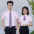 Women and men's dress shirt short sleeves professional dress business embroidered LOGO shirt