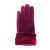 New Non-Inverted Velvet Solid Color Gloves Women's Autumn and Winter Warm with Velvet Sweet Touch Screen Outdoor Gloves