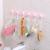 Simple Japanese style single - row six hook - hook kitchen and bathroom multi-purpose viscose waterproof