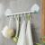 Creative new non-scratch 6-hook wall-hook 6-hook kitchen and bathroom can rotate 6-link mobile hook
