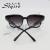 Fashion new double liang liang round frame sunglasses 18154