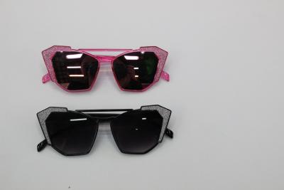 Personal polygonal frame sunglasses trendy sunshade sunglasses 17105-1