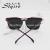 Fashion new pair of round frame sunglasses with sunglasses 17107-1