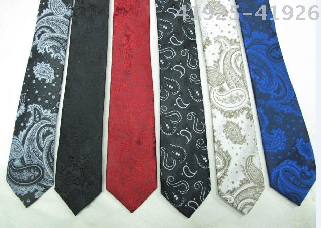 电脑色织腰果花领带