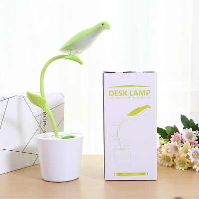 New smart bird touch desk lamp usb-rechargeable desk lamp student desktop learning lamp manufacturer direct selling