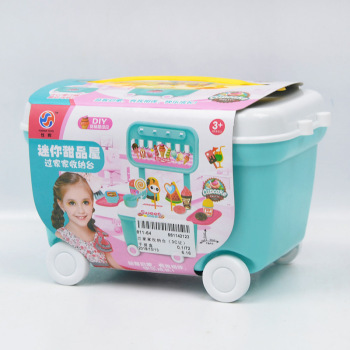 The imitation gourmet mini dessert house contains a set of 811-64 children's educational family interactive toys