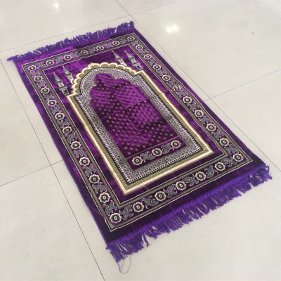 High - grade woven jacquard imitation wool worship blanket