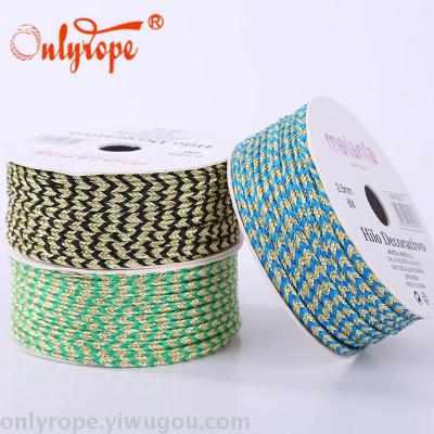 Craft Decoration 10M Double Color 3*2 Gold Thread Children's Handmade Diy Gift Packing Belt