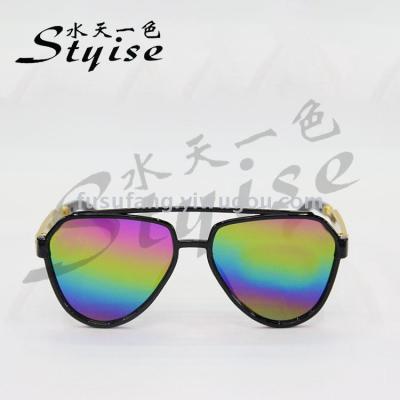 Fashion new colorful mercuric sheet shades trend with sunglasses 901c