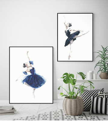 GB3010 ballet art abstract living room decoration painting modern simple bedroom aisle painting hotel sample room