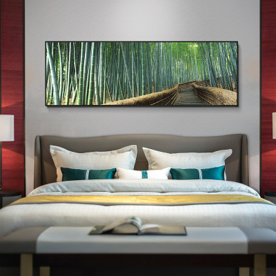 GB3010 Lin hai abstract landscape simple hotel long head painting bedroom living room decoration painting soft