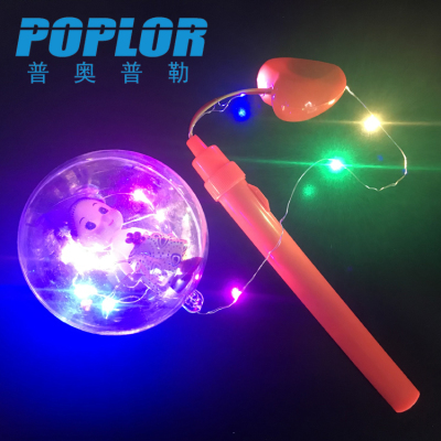  LED portable Handle lantern /with music / transparent ball / toy / copper wire / string / cartoon / luminous wave ball /