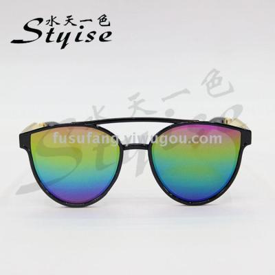 Fashion double liang men and women are the same kind of seven-color quicksilver sunglasses sunglasses 904c