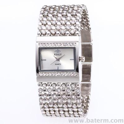 Europe and the United States fashionable square set diamond lady bracelet watch square bracelet watch