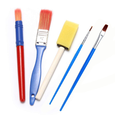 5 sets of brush wholesale DIY color brush set of sponge brush paint brush manufacturers direct sales
