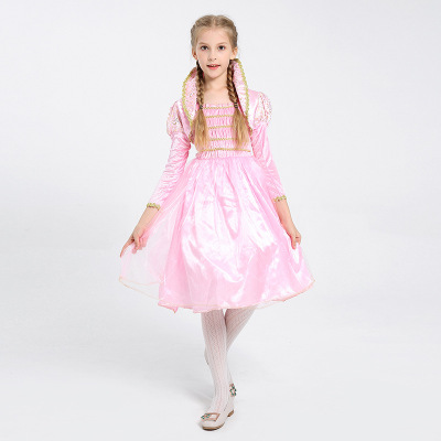 Children's day costume girl lotus fairy princess dress performance clothes