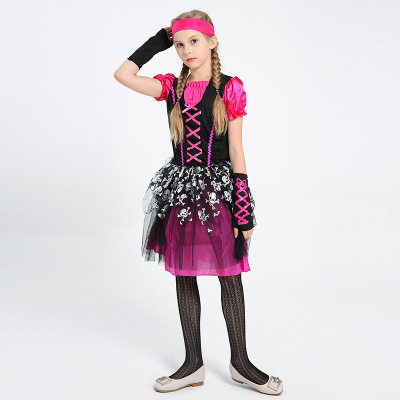 Children's day performance dress costumes costume dancing dress dress girl suit cosplay sea thief Halloween