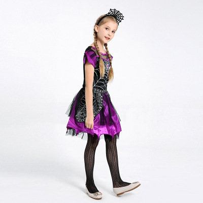 Children Halloween costumes costume costume dance cosplay girl beautiful spider queen dresses up