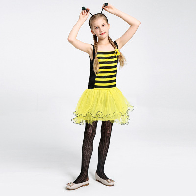 Children's Cosplay children's costume girl pretty bee playing bee fairy costume