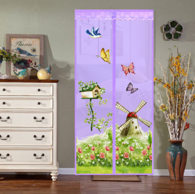 New Windmill Mosquito-Proof Curtain Summer Magnetic Bedroom Soft Screen Door Car Window Shade Wholesale