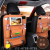Leather storage bag car seat storage bag multi-functional car leather car seat storage bag